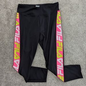 FILA cropped women's black legging Small